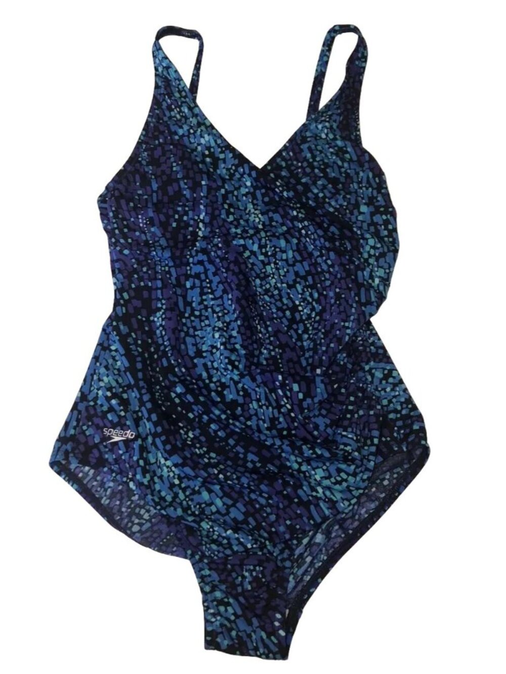 SPEEDO Size 6 Women's Bathing Swim Suit Swimsuit Size 6 Blue Black One Piece